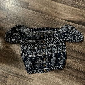 AE Outfitters Blue M Blouse